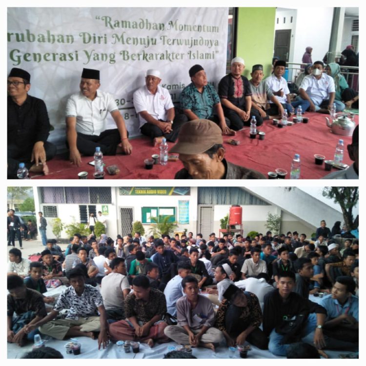 Maruli Siahaan saat menghadiri acara Buka Puasa IKBA/ PHBI SMAN 4 Medan. (Nawasenanews/Ist).
