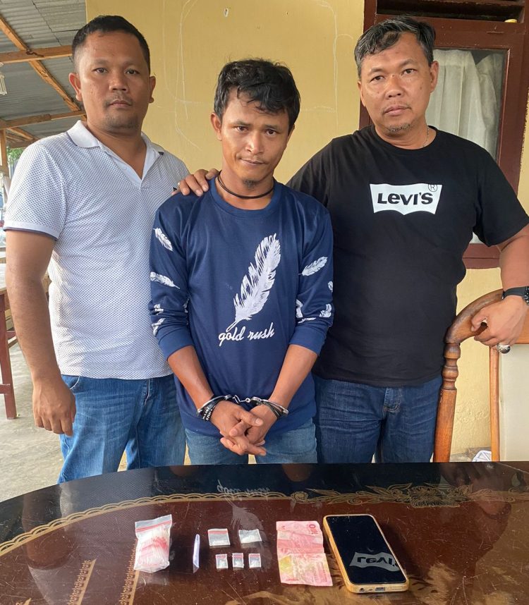 SP warga kecamatan Ujung Padang yang diamankan polisi karena mengedarkan sabu sabu dari Batu Bara.