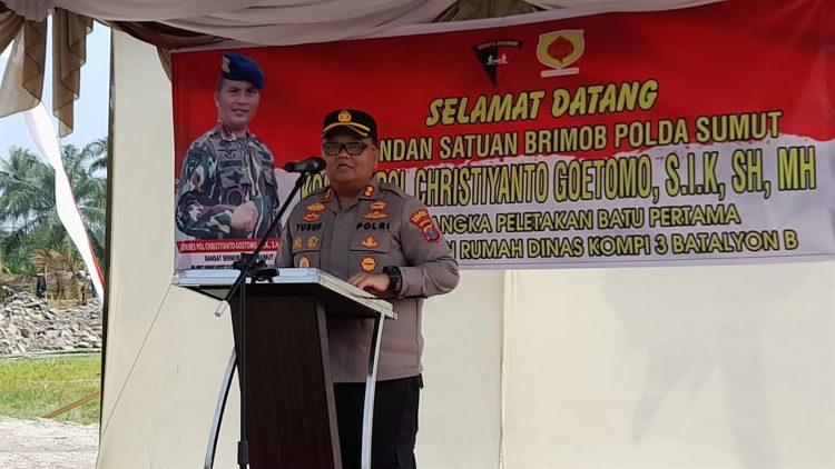 Kapolres Tanjungbalai AKBP Ahmad Yusuf Afandi SIK MM saat memberikan kata sambutan. ( nawasenanews/ ist)