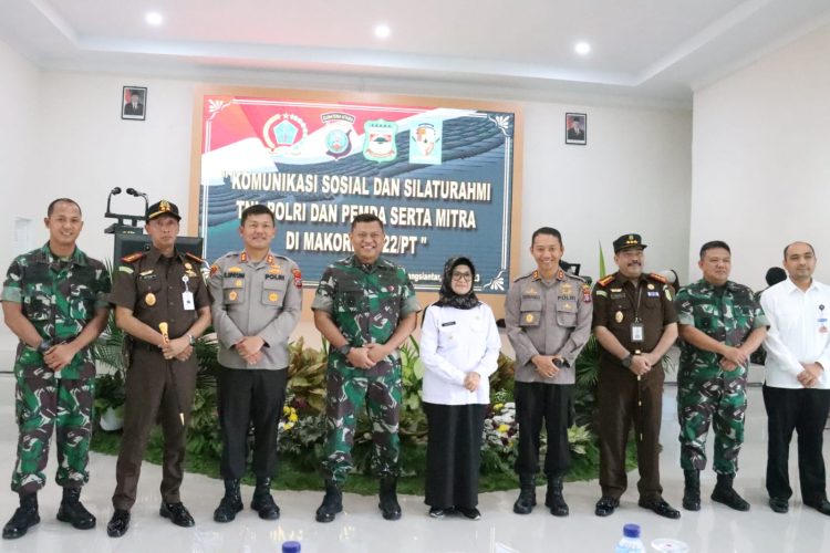 Kapolres Simalungun menghadiri acara komunikasi dan silaturahmi antara TNI - Polri dan Pemda serta mitra di Makorem 022/ Pantai Timur.(Nawasenanews/ Ist)