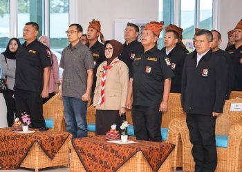 Wali Kota Pematang Siantar dr Susanti Dewayani SpA dan Mantan Bupati Simalungun Dr JR Saragih SH MM turut menghadiri pelantikan pengurus Perbakin Siantar Simalungun periode 2023- 2027 yang dilantik Pangdam I/BB yang juga Ketua Umum Pengurus Provinsi (Pengprov) Perbakin Sumatera Utara (Sumut) didampingi Danrem 022/Pantai Timur.(Nawasenanews/Ist)