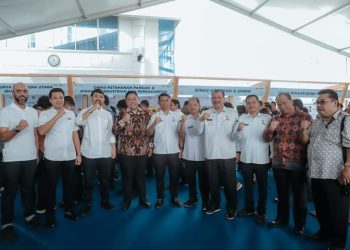 Bupati Dairi Eddy Keleng Atte Berutu saat menghadiri acara High Level Meeting Gerakan Nasional Pengendalian Inflasi Pangan ( GNPIP) di Medan. ( Nawasenanews/ Ist)