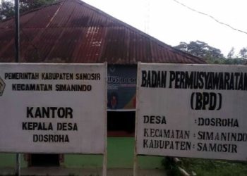 Kantor Kepala Desa Dosroha Kecamatan Simanindo Kabupaten Samosir.( Nawasenanews/ Tampubolon)