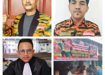 Ormas Dewan Pimpinan Kabupaten Masyarakat Pancasila Indonesia (DPK MPI) Kabupaten Dairi Provinsi Sumatera Utara Bersama DPC Kecamatan Sidikalang menggelar konsultasi hukum gratis di Barisan Nauli.( Nawasenanews/ Ist)