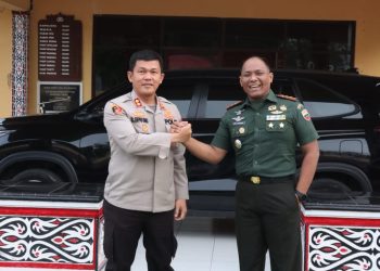 Polres Simalungun melakukan kegiatan Quick Wins Presisi dalam rangka memperkuat sinergitas dengan menerima kunjungan silaturahmi dari Dansecaba “B” Rindam I/BB di Polres Simalungun.(Nawasenanews/ Ist)