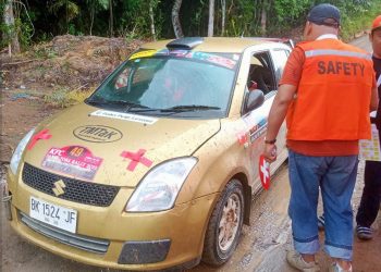 KFC Danau Toba Rally 2023 di Hutan TPL Aek Nauli merupakan perlombaan adrenalin yang dipenuhi sportifitas dan etika.(Nawasenanews/Ist)