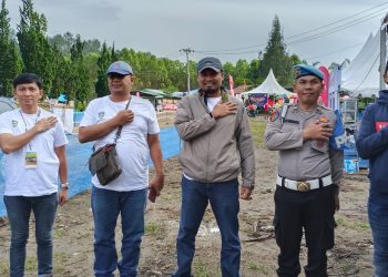 Sukses pada pengamanan IMI National Rally Championship yang berlangsung aman dan kondusif, di Hutan TPL, Kapolres Simalungun dipuji Wagubsu. ( Nawasenanews/ Ist)