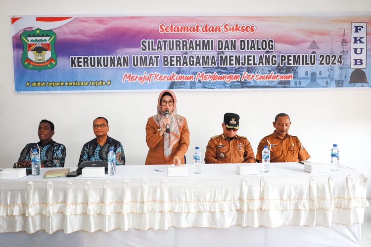 dr Susanti hdir pada acara Silaturahmi dan Dialog Kerukunan antar Umat Beragama jelang Pemilu 2024, yang diselenggarakan FKUB.( Nawasenanews/ Ist)