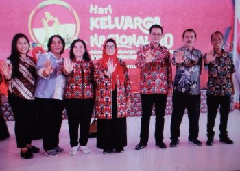 dr Susanti saat menghadiri Peringatan Hari Keluarga Nasional Tahun 2023 di Kabupaten Banyuasin,Sumatera Selatan.(Nawasenanews/Ist)