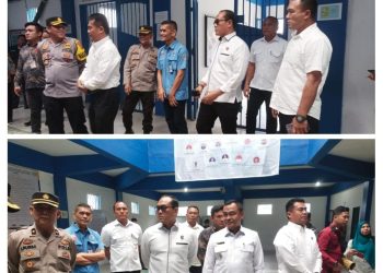 Kabag SDM dan Kasat Narkoba Polres Simalungun Dampingi Tim Kemenko Polhukam dalam Kunjungan Kerja Monev dan Pengawasan Narkotika di Lapas Narkotika Kelas II-A Pematang Siantar. ( Nawasenanews/ Ist)