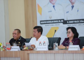 Bupati Simalungun dan Ketua TP PKK saat rembuk Stunting bersama Forkopimda dan PKK.( Nawasenanews/ Ist) Bupati Simalungun dan Ketua TP PKK saat rembuk Stunting bersama Forkopimda dan PKK. ( Nawasenanews/ Ist)