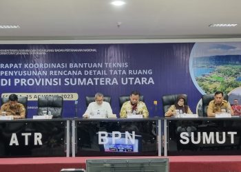 Wali Kota Pematang Siantar hadiri rapat koordinasi bantuan teknis RDTR yang dilaksanakan di BPN Sumut. (Nawasenanews.com/ Ist)