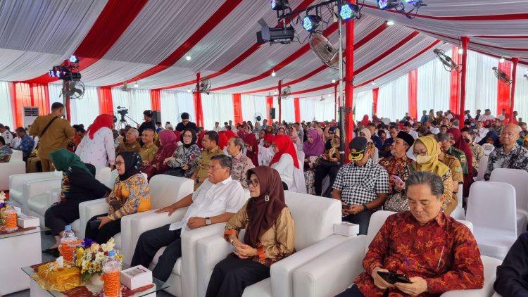 dr Susanti saat menghadiri acara soft launching tower 1 RSU Haji Medan .( Nawasenanews.com / Ist)