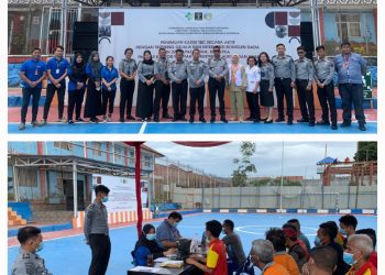 Foto : Lapas Narkotika Kelas IIA Pematang Siantar telah melaksnakan Kegiatan Skrining ACF TBC TAHUN 2023 Bagi WBP bekerjasama dengan Kementerian Kesehatan RI, Dinas Kesehatan Provinsi Sumatera Utara, Dinas Kesehatan Kabupaten Simalungun. (Nawasenanews.com/Ist)