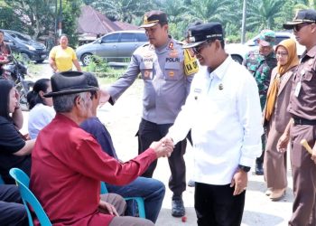 Kapolres Simalungun bersama Wakil Bupati Simalungun dan unsur Forkopimda lainnya monitoring pelaksanaan Pilpanag gelombang II .( Nawasenanews/ Ist)