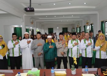 Foto : Kapolres Pematang Siantar AKBP Yogen Heroes Baruno SH, SIK saat menjadi narasumber dalam sosialiasi bahaya narkoba kepada pelajar dan mahasiswa bertempat di Kantor MUI Kota Pematang Siantar. (Nawasenanews.com/Ist)