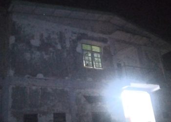 Keterangan Foto : Rumah tempat polisi menemukan barang bukti sabu di Gg. Purba. (Nawasenanews/AS)