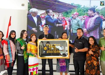 Bupati Simalungun menerima pertukaran mahasiswa merdeka angkatan 3 Universitas Simalungun ( USI) di Pendopo Rumah Dinas di Pematang Raya.(Nawasenanews/ Ist)