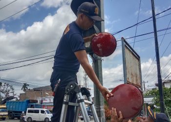 Dinas Perhubungan Kota Pematang Siantar melakukan terobosan untuk mengatasi kemacetan. ( Nawasenanews/Ist)