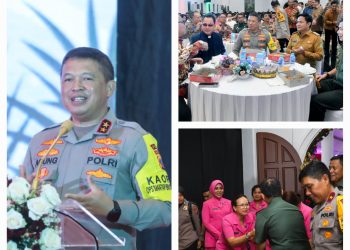 Keterangan Foto : Polda Sumut saat menggelar Perayaan Natal dan Tahun 2023 bersama unsur Forkopimdan.(Ist)