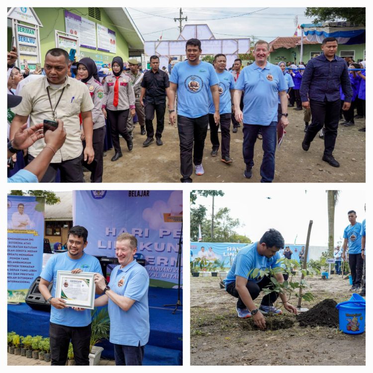 Keterangan Foto : Wali Kota Medan Bobby Nasution saat mendapatkan penghargaan sebagai Pelopor Peduli Lingkungan Hidup di Kota Medan dari Komunitas Plant and Care For Peace asal Finlandia.(Ist)