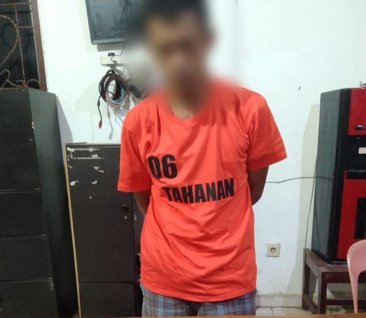 NR (37) pria pengangguran yang menjadi tersangka dan ditangkap Sat Narkoba Polres Simalungun karena menjual Narkoba jenis Sabu.( Nawasenanews/ Ist)