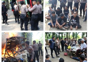 Keterangan Foto : Tim Satgas Gakkum Narkoba Polda Sumut saat mengencarkan penindakan peredaran narkotika dalam kegiatan rutin yang ditingkatkan (KRYD).(Ist)