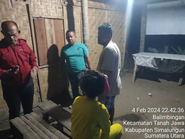 Kapolsek Tanah Jawa Kabupaten Simalungun turun ke lokasi yang disebut sebut melakukan kegiatan perjudian tembak ikan ( Gelper), namun tidak ditemukan,Minggu (4/01/2024). ( Nawasenanews/ Ist)