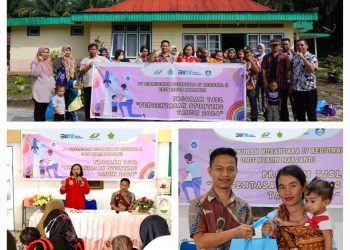 Keterangan Foto : PTPN IV Regional II Unit Kebun Marjandi saat menyelengarakan kegiatan Pencegahan Stunting terhadap Batita di sekitar lingkungan Kebun Marjandi di Mess Kebun Marjandi.