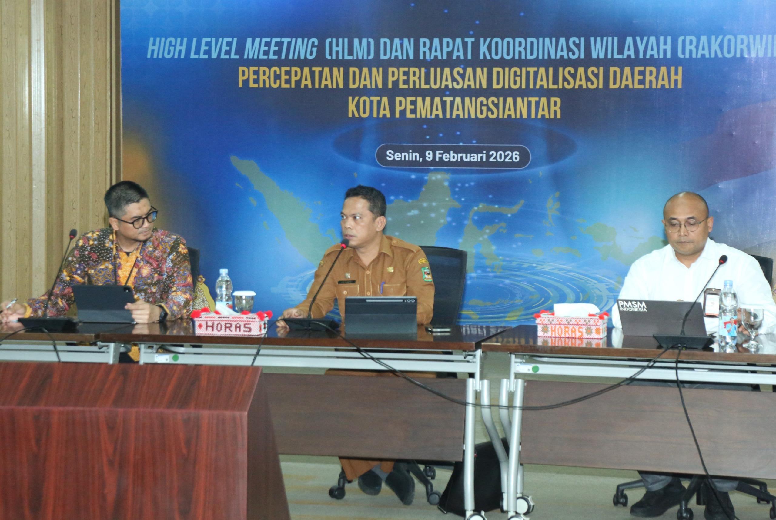 Sekretaris Daerah Junaedi Antonius Sitanggang saat menghadiri High Level Meeting di Bank Indonesia.
( Nawasenanews/ Ist)