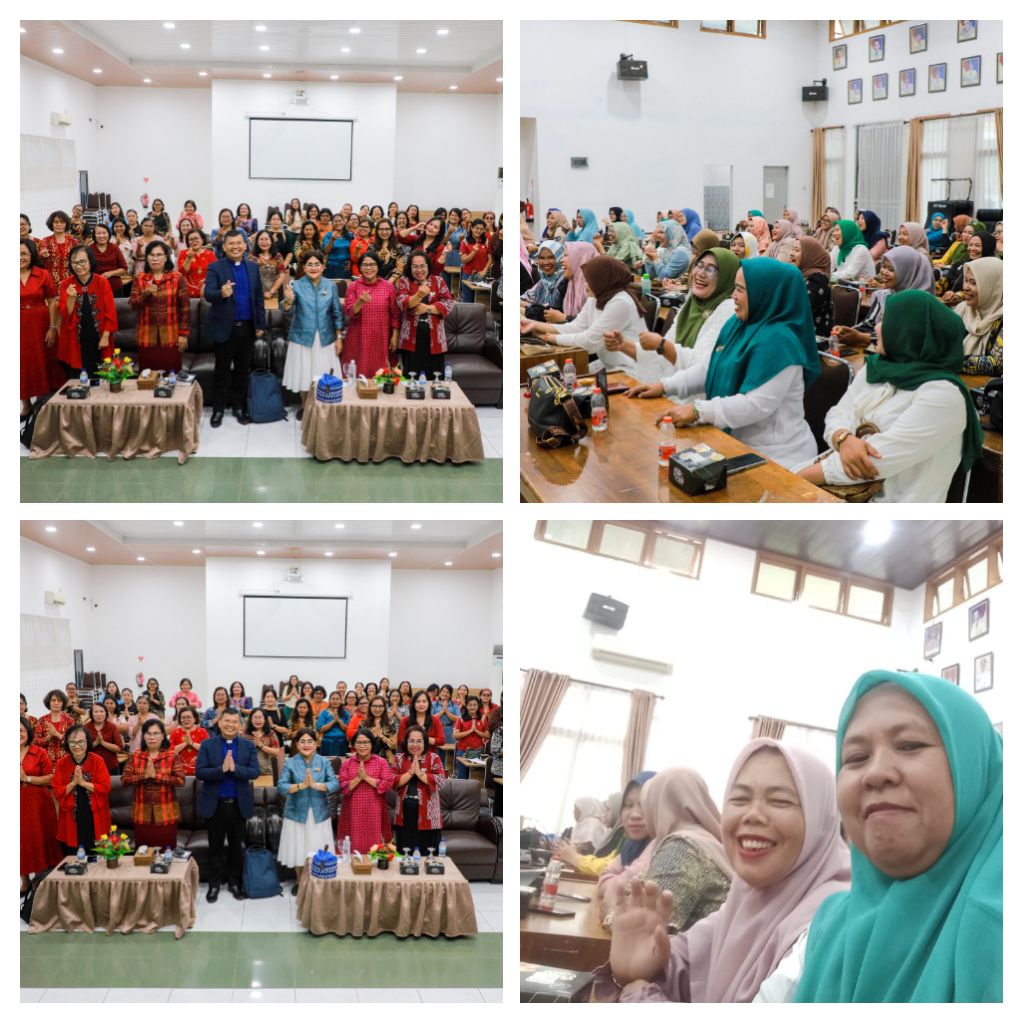 Ketua Tim Penggerak Pemberdayaan dan Kesejahteraan Keluarga (TP PKK) Kota Pematangsiantar, Ny Liswati Wesly Silalahi, menghadiri kegiatan Pendalaman Alkitab dan Pengajian yang digelar Jumat (13/02/2026).( Nawasenanews/ Ist)