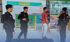 Brimob Polda Sumut Lakukan Pemantauan Keamanan di Terminal Amplas